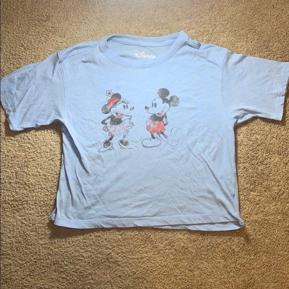 Women's Disney Blue crop top (size small)